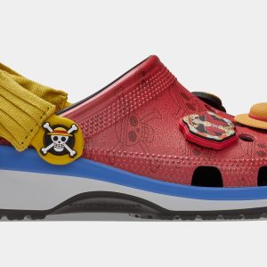 Classic Clog One Piece Monkey D Luffy Mens Sandals (Red/Blue)