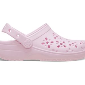 CROCS- KIDS FLORAL CUT-OUT CLOG
