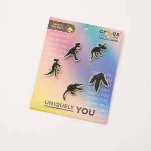 Crocs Glow In The Dark Dino 5 Pack Jibbitz