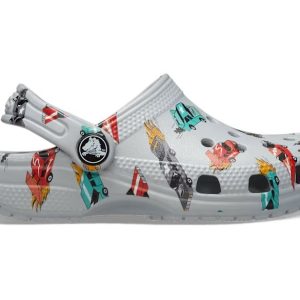 CROCS- KIDS CLASSIC RACE CARS GRAPHIC CLOG