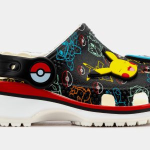 Pokemon Classic Clog Infant Toddler Sandals (Black/Orange)