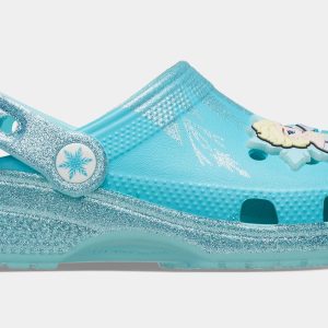 Frozen Elsa Classic Clog Infant Toddler Sandals (Blue/White)