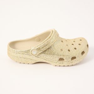 Crocs Classic Chunky Glitter Clog Sandstorm