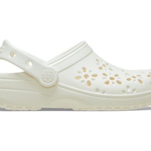 CROCS- WOMEN'S FLORAL CUT-OUT CLOG