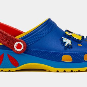 Disney Snow White Classic Clog Preschool/Grade School Sandals (White/Blue/Red)