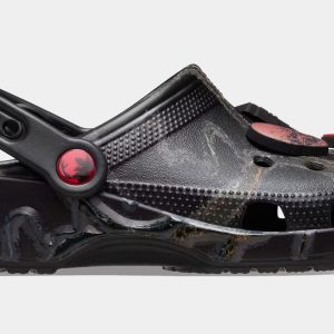 Stranger Things Classic Clog Mens Sandals (Black/Red)