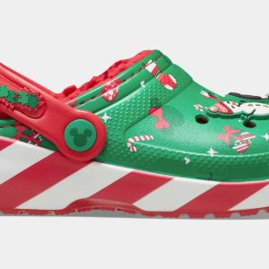 Disney Mickey Holiday Classic Clog Infant Toddler Sandals (Green/Red)