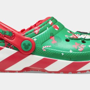 Disney Mickey Holiday Classic Clog Preschool/Grade School Sandals (Green/Red)