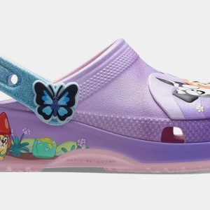 Classic Clog Bluey Friends Forever Infant Toddler Lifestyle Shoes (Purple/Blue)