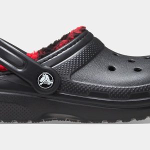 Classic Clog Buffalo Check Infant Toddler Sandals (Black/Red)