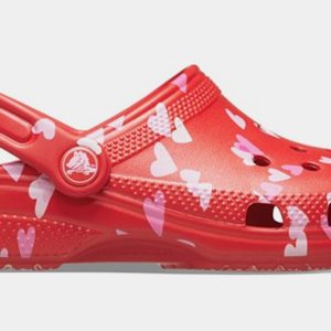 Classic Clog Valentines Day Infant Toddler Sandals (Pink/Red/White)