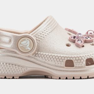 Classic Clog Shimmer Infant Toddler Sandals (Pink)