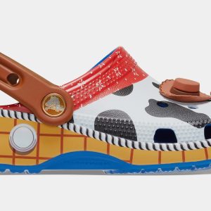 Sheriff Woody Classic Clog Infant Toddler Sandals (White/Brown) Free Shipping