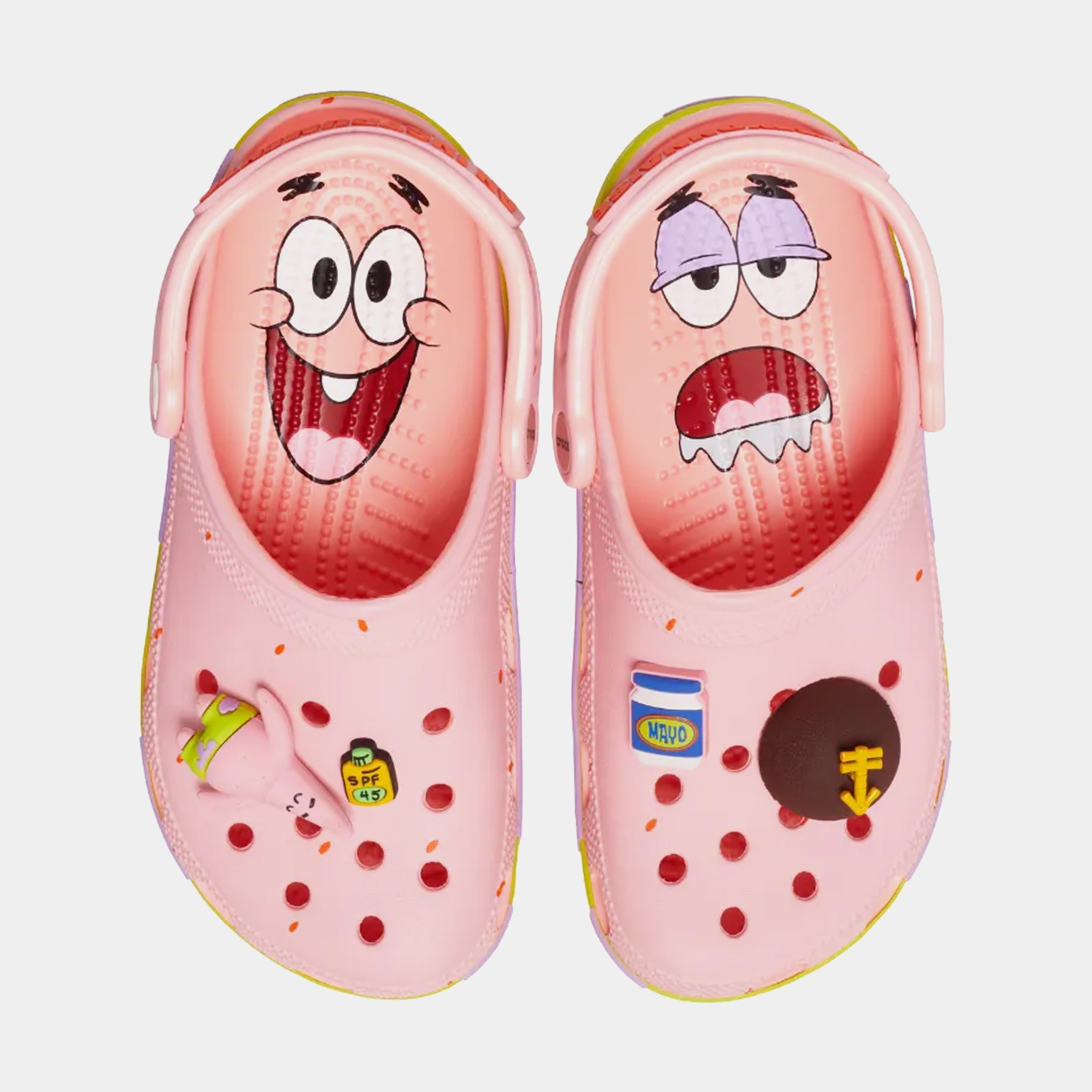 Patrick Star Classic Clog Mens Sandals (Pink/Green) - Image 2