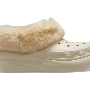 Crocs Unisex Furever Crush Clog - Bone