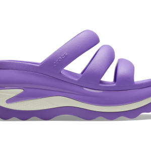 Crocs Unisex Classic Mega Crush Triple Strap Sandal - Galaxy Purple
