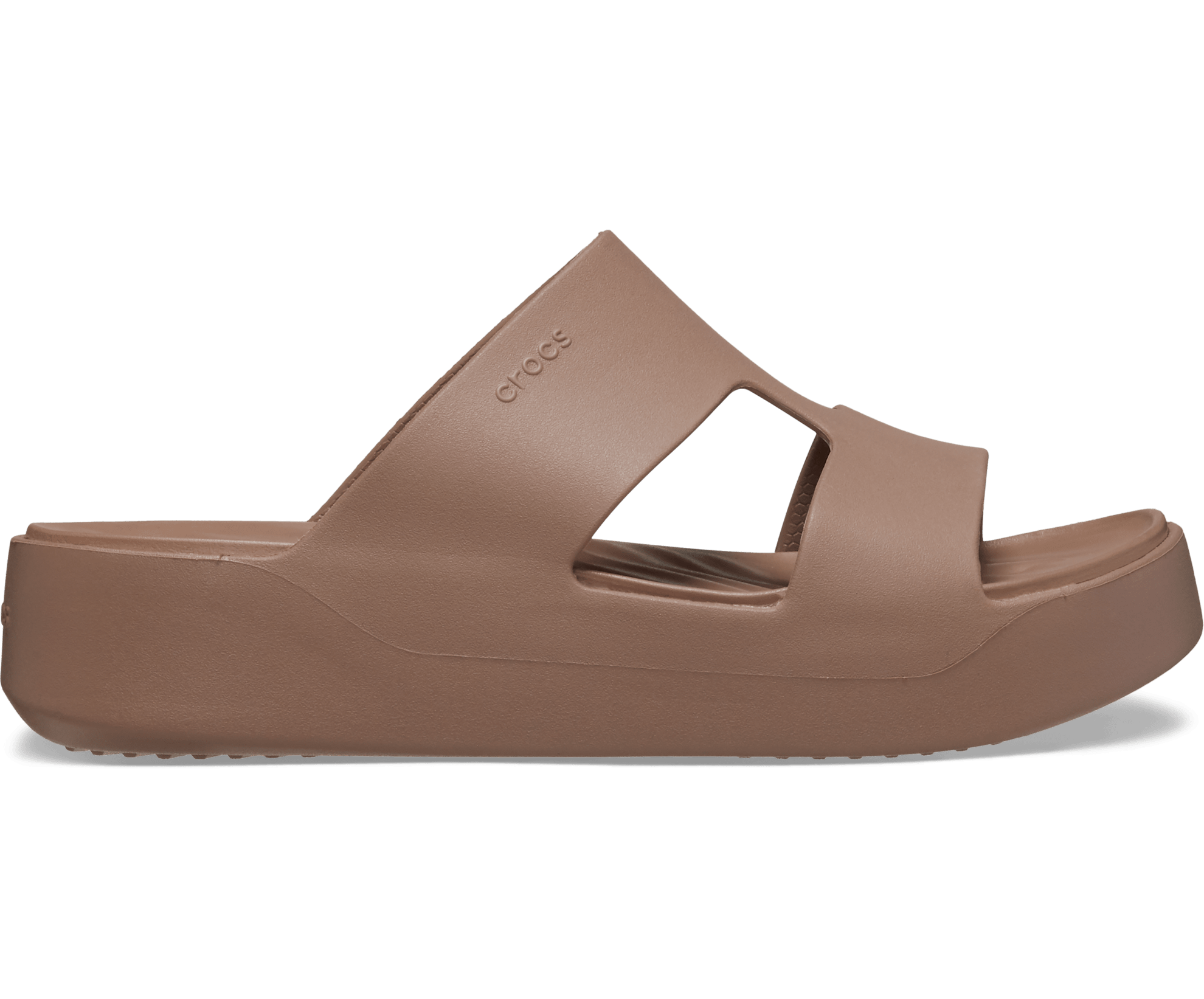 CROCS Getaway Platform H-Strap Sandal - Latte