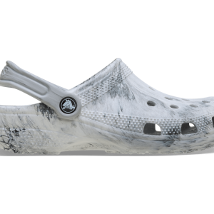 CROCS Unisex Classic Watercolour Marbled Clog | Grey Swirl