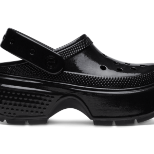 CROCS Unisex Stomp High Shine Clog - Black