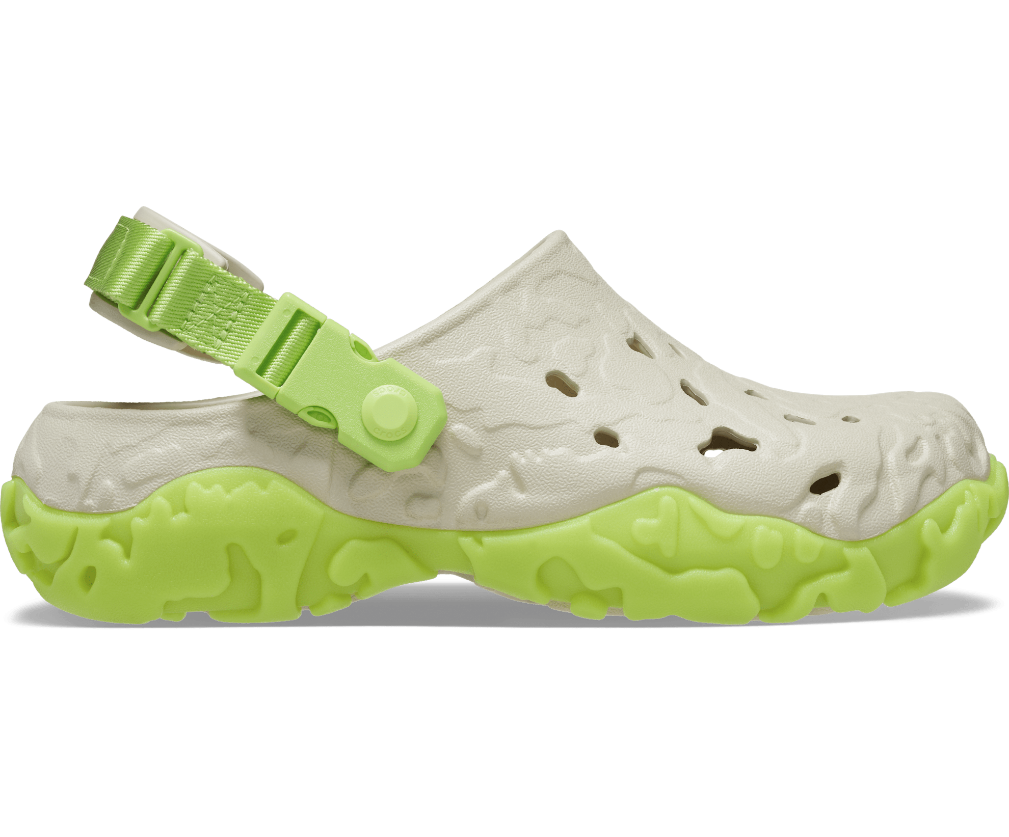 Crocs Unisex All Terrain Atlas Clog - Bone / Lime