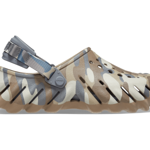 Crocs Unisex Echo Camo Redux Clog - Charcoal
