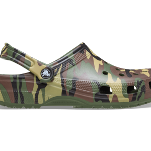 CROCS Unisex Classic Camouflage Clog | Army Green