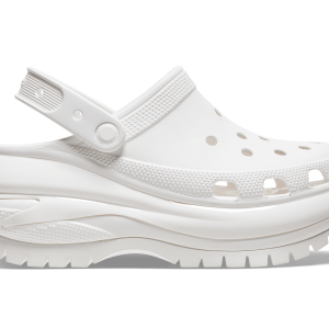 Crocs Unisex Classic Mega Crush Clog - White