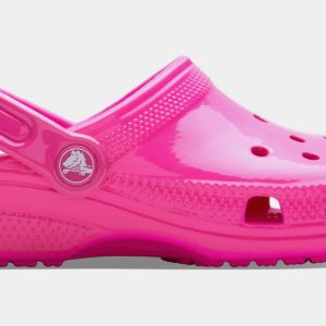Classic Clog Neon Highlighter Infant Toddler Sandals (Pink)
