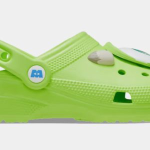 Disney and Pixar Monsters Inc Mike Classic Clog Mens Sandals (Green/White) Free Shipping