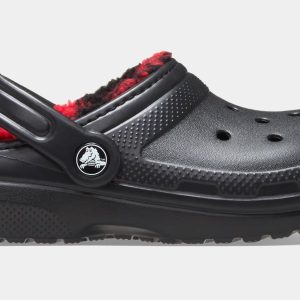 Classic Clog Buffalo Check Preschool/Grade School Sandals (Black/Red)