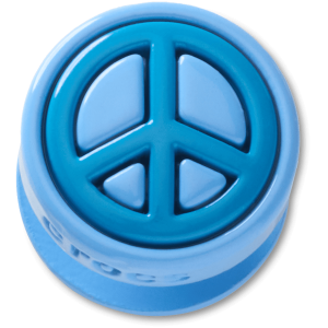 Blue Peace Sign Icon