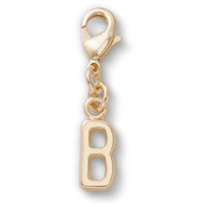 Gold Letter B Charm